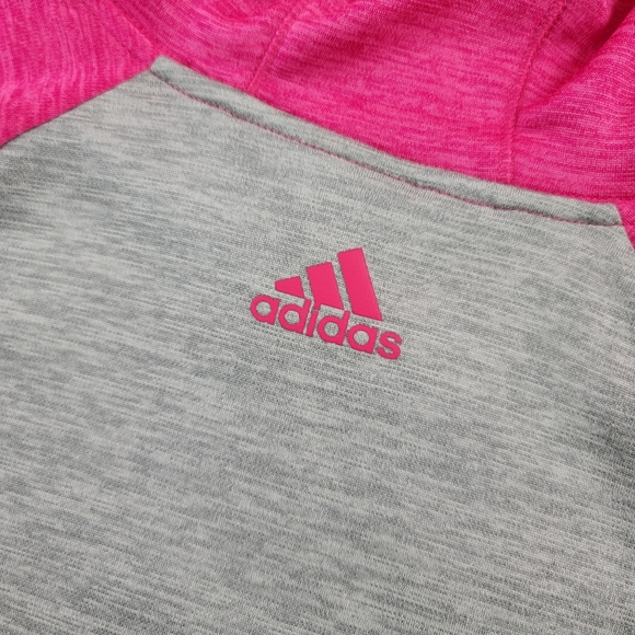 Adidas Girls Colorblock Hoodie Sz Large - Picture 13 of 16